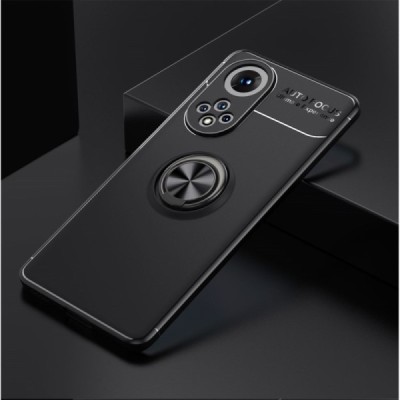 Huawei Honor 50 (Nova 9) „FOCUS“ Kickstand cieta silikona (TPU) melns apvalks | vacins.lv