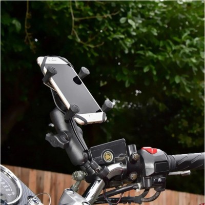„RAM Mounts“ X-Grip telefona turētājs motociklam (piestiprina pie stūres) | Vacins.lv