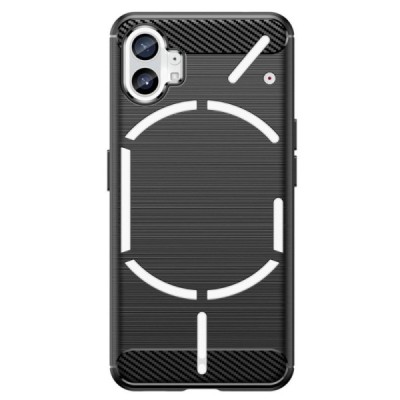 Nothing Phone 1 5G „Carbon“ cieta silikona (TPU) melns vāciņš | Vacins.lv