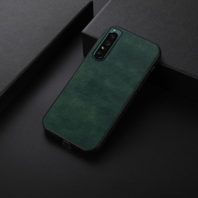 Sony Xperia 1 IV „Deluxe Leather“ zaļš ādas apvalks | Vacins.lv