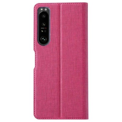 Sony Xperia 1 IV „Vili“ atvērams rozs ādas maciņš | Vacins.lv