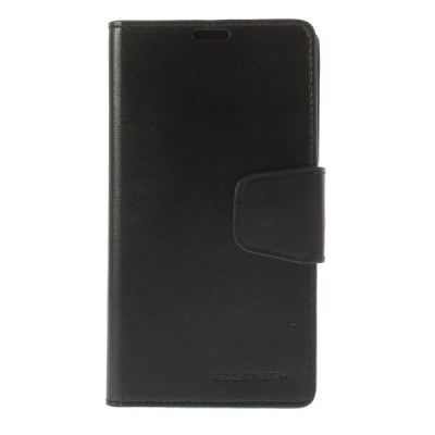 Mercury Sonata atverčiamas Sony Xperia Z juodas odinis dėklas - piniginė / Priedai.lt