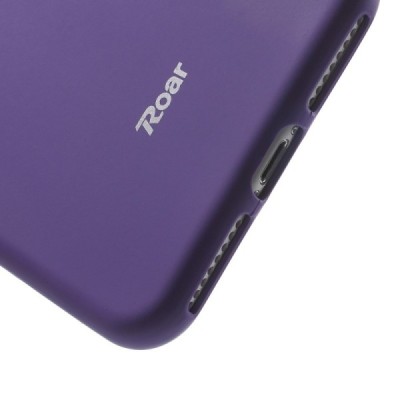 Apple iPhone 7 Plus (8 Plus) „Roar“ cieta silikona (TPU) violeta apvalks | vacins.lv