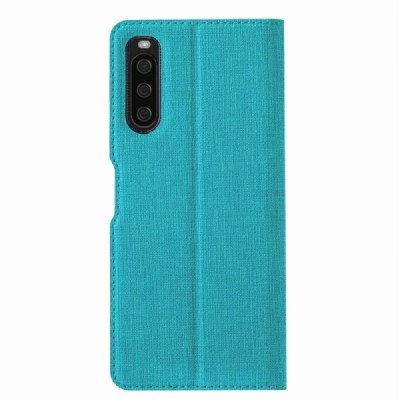 Sony Xperia 10 IV „Vili“ atvērams zils ādas maciņš | Vacins.lv