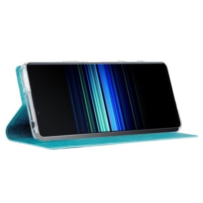 Sony Xperia 10 IV „Vili“ atvērams zils ādas maciņš | Vacins.lv