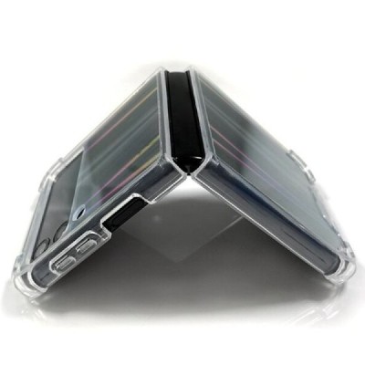 Samsung Galaxy Z Flip4 (F721) pastiprinātas aizsardzības cieta silikona (TPU) dzidrs vāciņš | Vacins.lv