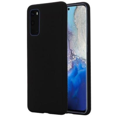 Samsung Galaxy S20 (G980) Shell kieto silikono (TPU) dėklas juodas - nugarėlė | Priedai.lt
