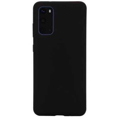 Samsung Galaxy S20 (G980) Shell cieta silikona (TPU) apvalks - melns | vacins.lv