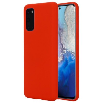 Samsung Galaxy S20 (G980) Shell cieta silikona (TPU) apvalks - sarkans | vacins.lv