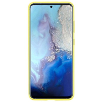 Samsung Galaxy S20 (G980) Shell cieta silikona (TPU) apvalks - dzeltens | vacins.lv