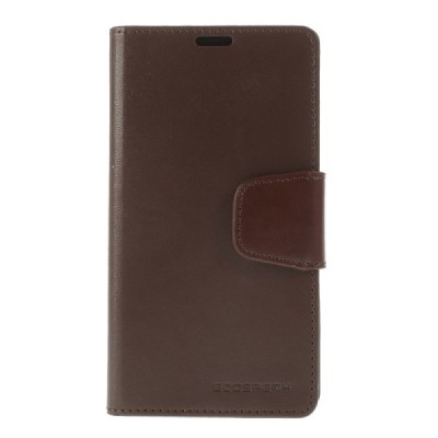 Mercury Sonata atverčiamas Sony Xperia Z rudas odinis dėklas - piniginė / Priedai.lt