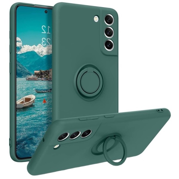 „Ring“ Kickstand (TPU) apvalks - zaļš (Galaxy S21 FE 5G)