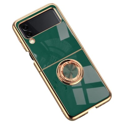 Samsung Galaxy Z Flip4 (F721) „Fashion“ Kickstand cieta silikona (TPU) zaļš apvalks | Vacins.lv