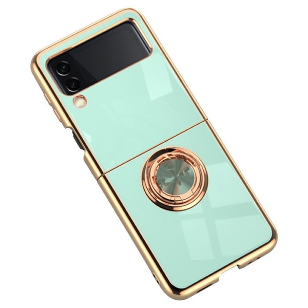 „Fashion“ Kickstand cieta silikona (TPU) apvalks - piparmētru (Galaxy Z Flip4)