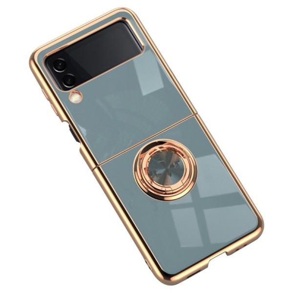 „Fashion“ Kickstand cieta silikona (TPU) apvalks - pelēks (Galaxy Z Flip4)