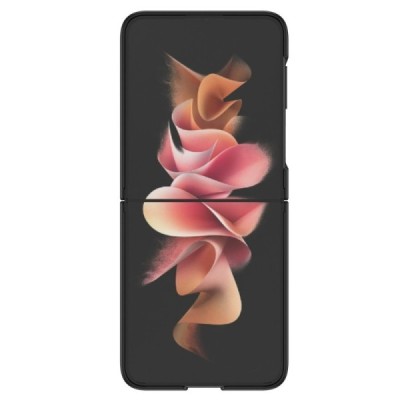 Samsung Galaxy Z Flip4 (F721) „Ring“ plastmasas melns apvalks | vacins.lv