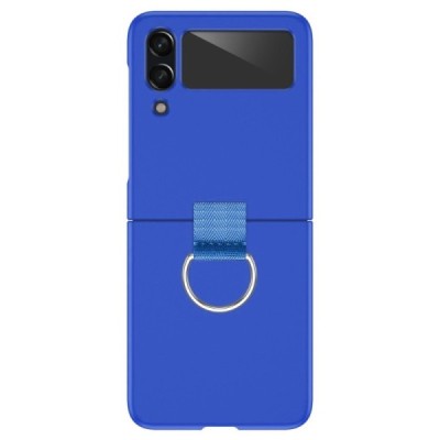 Samsung Galaxy Z Flip4 (F721) „Ring“ plastmasas zils apvalks | vacins.lv