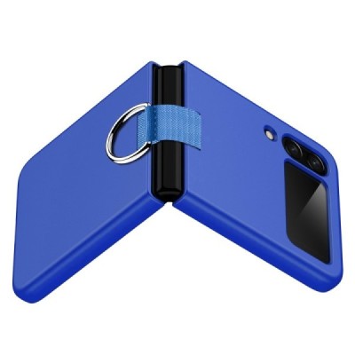 Samsung Galaxy Z Flip4 (F721) „Ring“ plastikinis mėlynas dėklas - nugarėlė | Priedai.lt