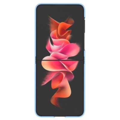 Samsung Galaxy Z Flip4 (F721) „Ring“ plastmasas gaiši zils apvalks | vacins.lv