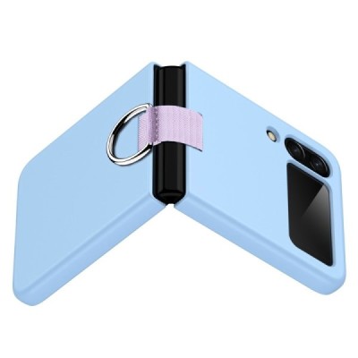 Samsung Galaxy Z Flip4 (F721) „Ring“ plastmasas gaiši zils apvalks | vacins.lv