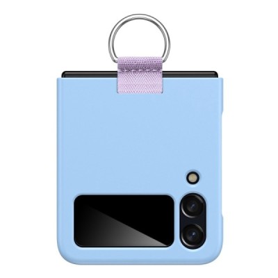 Samsung Galaxy Z Flip4 (F721) „Ring“ plastmasas gaiši zils apvalks | vacins.lv