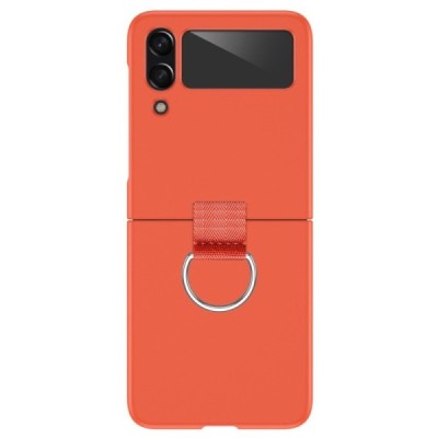 Samsung Galaxy Z Flip4 (F721) „Ring“ plastmasas oranžs apvalks | vacins.lv
