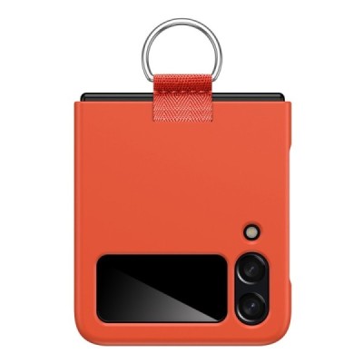 Samsung Galaxy Z Flip4 (F721) „Ring“ plastmasas oranžs apvalks | vacins.lv