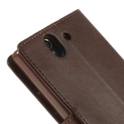 Mercury Sonata atverčiamas Sony Xperia Z rudas odinis dėklas - piniginė / Priedai.lt
