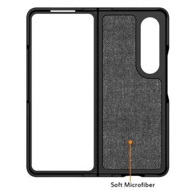 Samsung Galaxy Z Fold4 5G (F936B) „Metal“ juodas dėklas - nugarėlė | Priedai.lt