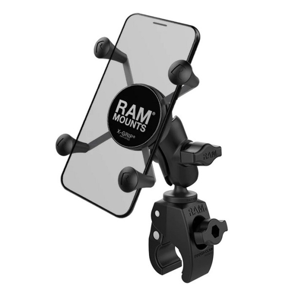 „RAM Mounts“ X-Grip telefona turētājs motociklam / kvadraciklam / velosipēdam / elektroskrejritenim (piestiprina pie stūres) -