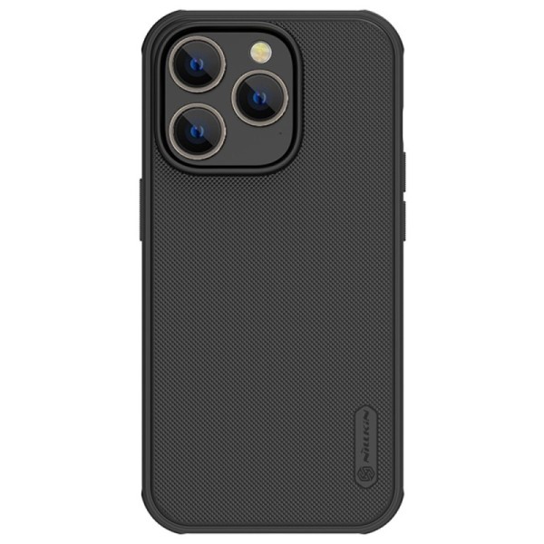 „Nillkin“ Frosted Shield Pro apvalks - melns (iPhone 14 Pro)