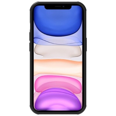 Apple iPhone 14 Pro Max „Nillkin“ Frosted Shield Pro juodas dėklas - nugarėlė | Priedai.lt