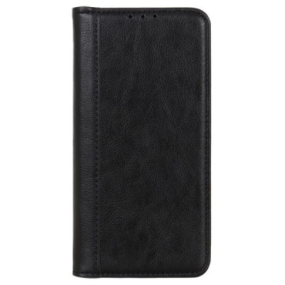 Samsung Galaxy Xcover 6 Pro (G736) juodas odinis atverčiamas dėklas - knygutė su magnetu | Priedai.lt