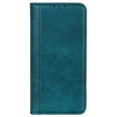 Samsung Galaxy Xcover 6 Pro (G736) žalias odinis atverčiamas dėklas - knygutė su magnetu | Priedai.lt