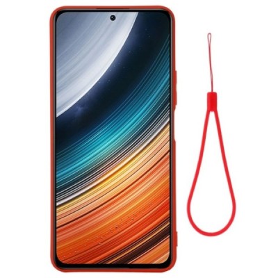 Xiaomi Poco F4 5G Shell cieta silikona (TPU) apvalks - sarkans | vacins.lv