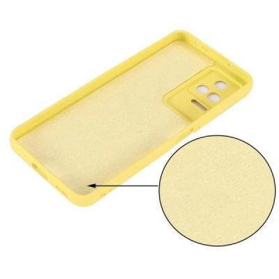 Xiaomi Poco F4 5G „Shell“ cieta silikona (TPU) dzeltens apvalks | vacins.lv