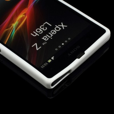 Sony Xperia Z Mercury balts cieta silikona (TPU) futrālis / Vacins.lv