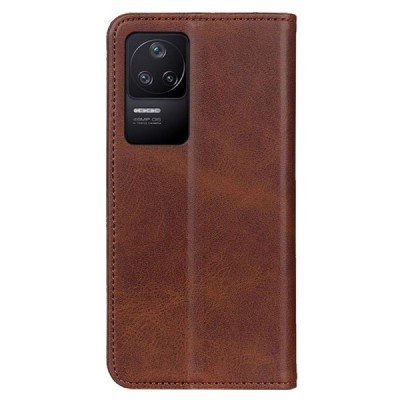 Xiaomi Poco F4 5G „Split“ sērijas tumši brūns atvērams maciņš, maks | Vacins.lv