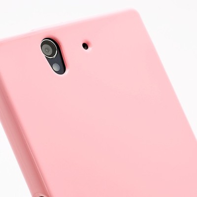 Sony Xperia Z Mercury rozs cieta silikona (TPU) futrālis / Vacins.lv