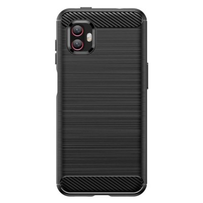 Samsung Galaxy Xcover 6 Pro (G736) „Carbon“ cieta silikona (TPU) melns apvalks | vacins.lv