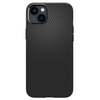 Apple iPhone 14 Plus „Spigen“ Liquid Air melns cieta silikona apvalks | vacins.lv