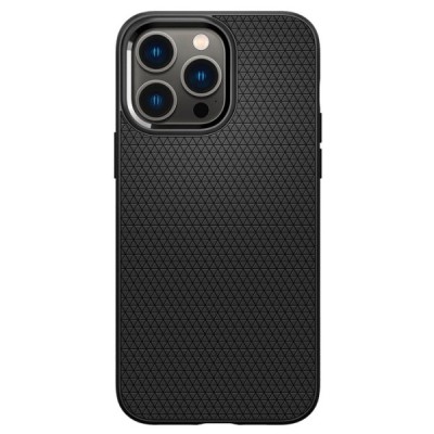 Apple iPhone 14 Pro „Spigen“ Liquid Air melns cieta silikona apvalks | vacins.lv