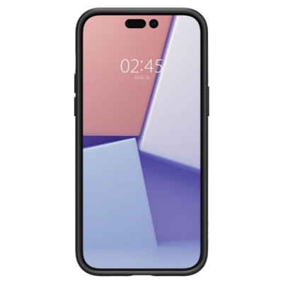 Apple iPhone 14 Pro „Spigen“ Liquid Air melns cieta silikona apvalks | vacins.lv