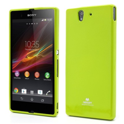 Sony Xperia Z Mercury zaļš cieta silikona (TPU) futrālis / Vacins.lv