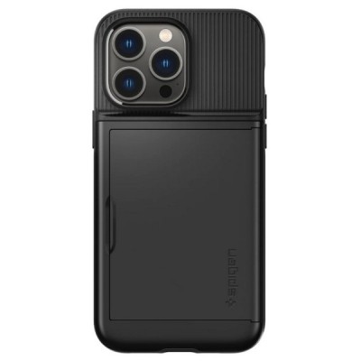 Apple iPhone 14 Pro „Spigen“ Slim Armor CS melns silikons apvalks | vacins.lv