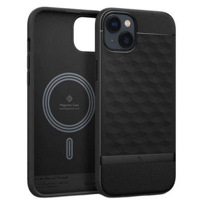 Apple iPhone 14 „Caseology“ Parallax Mag melns silikons apvalks | vacins.lv