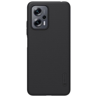 Nillkin Frosted Shield Xiaomi Poco X4 GT (Redmi Note 11T Pro, Redmi Note 11T Pro+) melns plastmasas futrālis | Vacins.lv