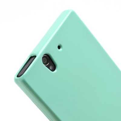 Sony Xperia Z Mercury piparmētru cieta silikona (TPU) futrālis / Vacins.lv