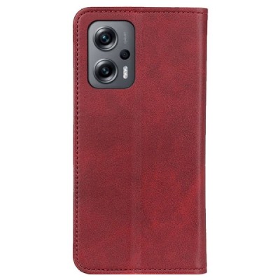 Xiaomi Poco X4 GT (Redmi Note 11T Pro, Redmi Note 11T Pro+) „Split“ sērijas sarkans atvērams maciņš, maks | Vacins.lv