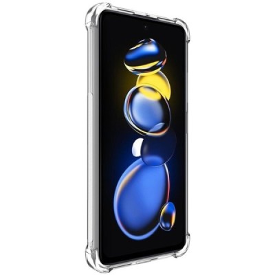 Xiaomi Poco X4 GT (Redmi Note 11T Pro, Redmi Note 11T Pro+) Imak pastiprinātas aizsardzības cieta silikona (TPU) dzidrs vāciņš +